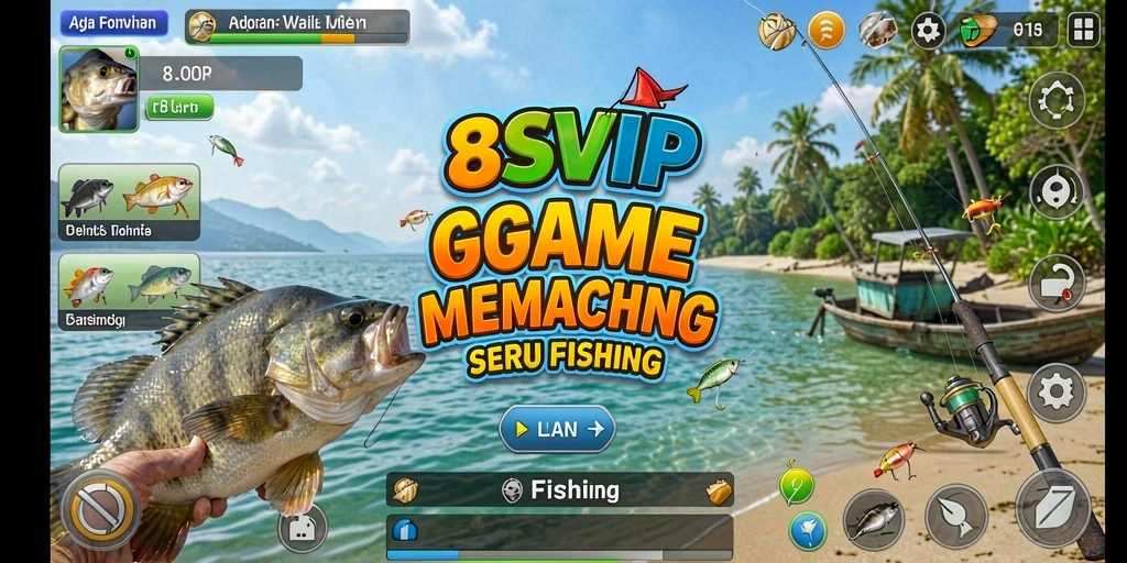 Tampilan gameplay Fishing yang mendebarkan di 8SVIP.