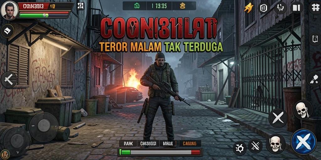 Screenshot gameplay COIN303 menampilkan suasana menegangkan.