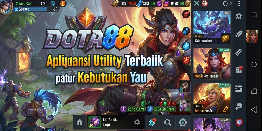 Tampilan utama DOTA88 dengan fitur-fitur Utility yang menarik.