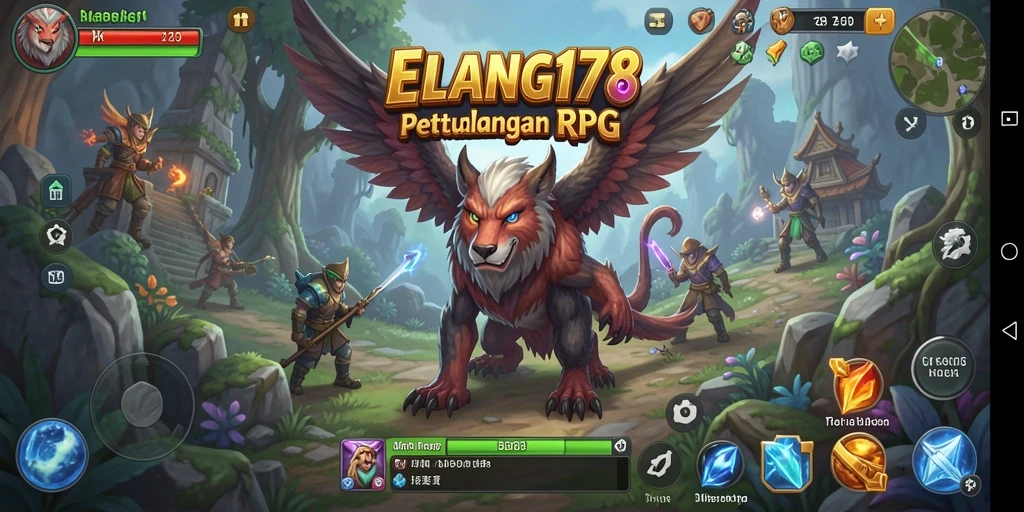 Tampilan gameplay menarik di ELANG178 dengan petualangan RPG.