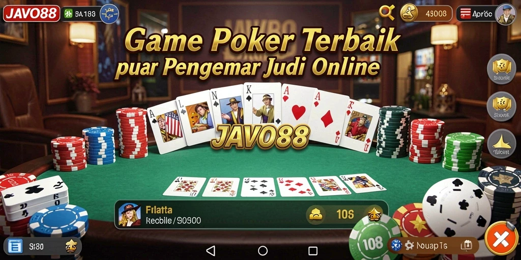 Tampilan gameplay yang menarik dan interaktif dari <strong>JAVO88</strong> dalam permainan Poker.