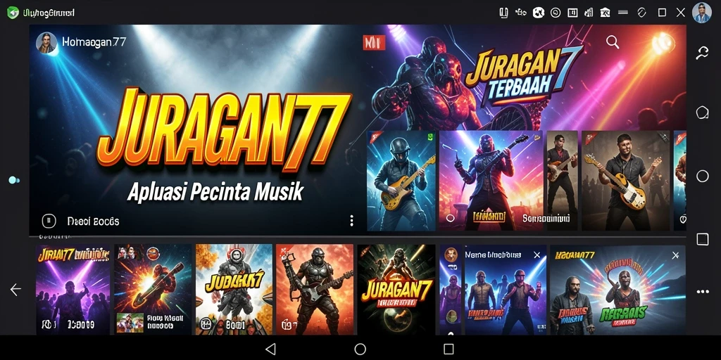 Screenshot gameplay JURAGAN77 menampilkan interaksi musik yang menyenangkan.