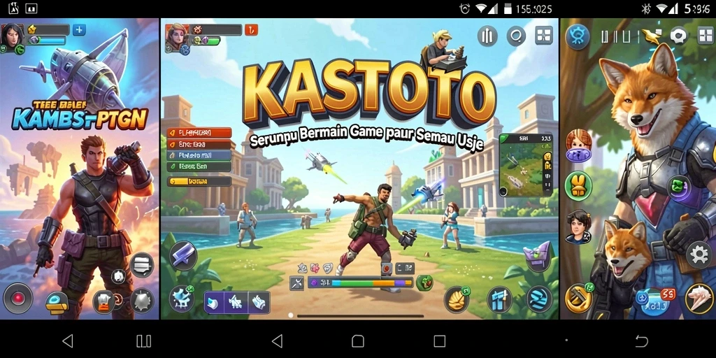 Tampilan gameplay KASTOTO yang menarik dan menyenangkan.