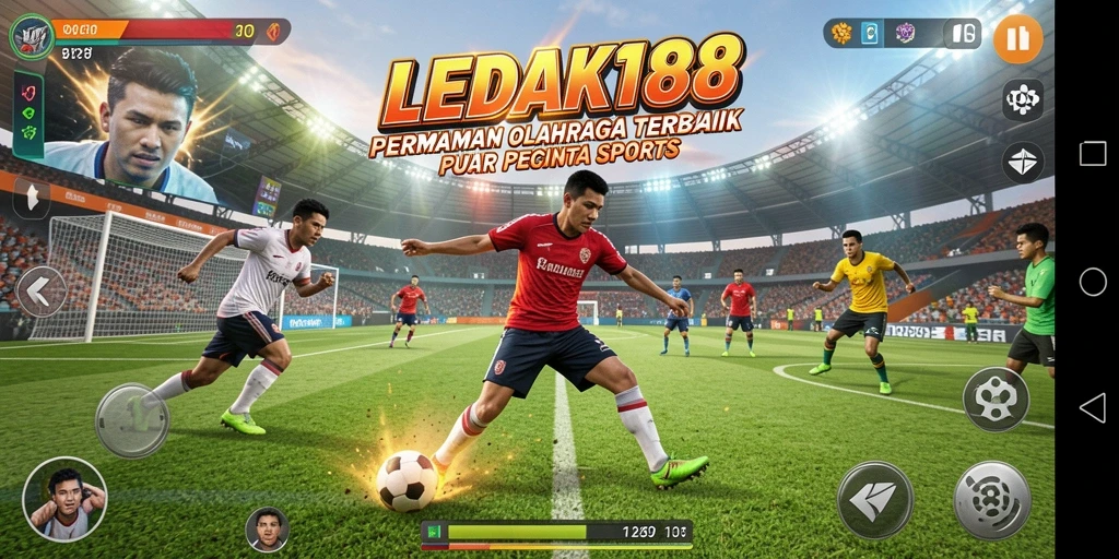 Tampilan gameplay menegangkan dari LEDAK188 yang seru.