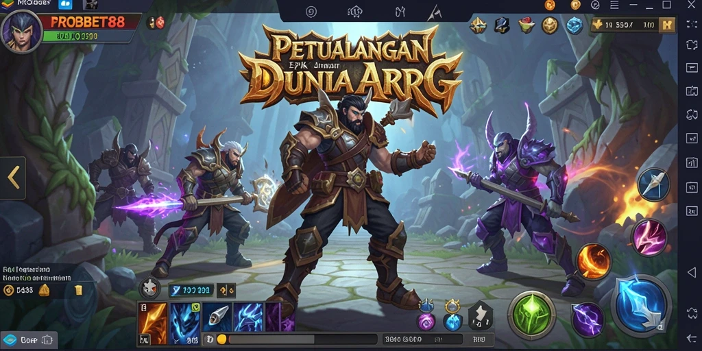 Tampilan gameplay ARPG yang mendebarkan di PROBET88.