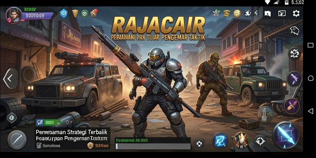 Tampilan menarik gameplay RAJACAIR dalam pertempuran strategi.