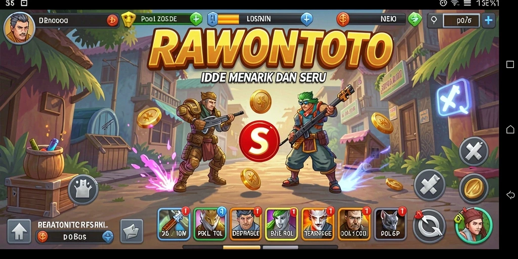 Tampilan gameplay RAWONTOTO yang menarik dan menghibur.