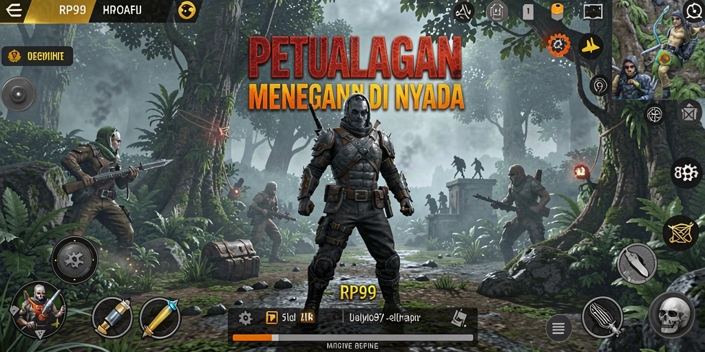 Screenshot menampilkan gameplay seru di dunia petualangan RP99.