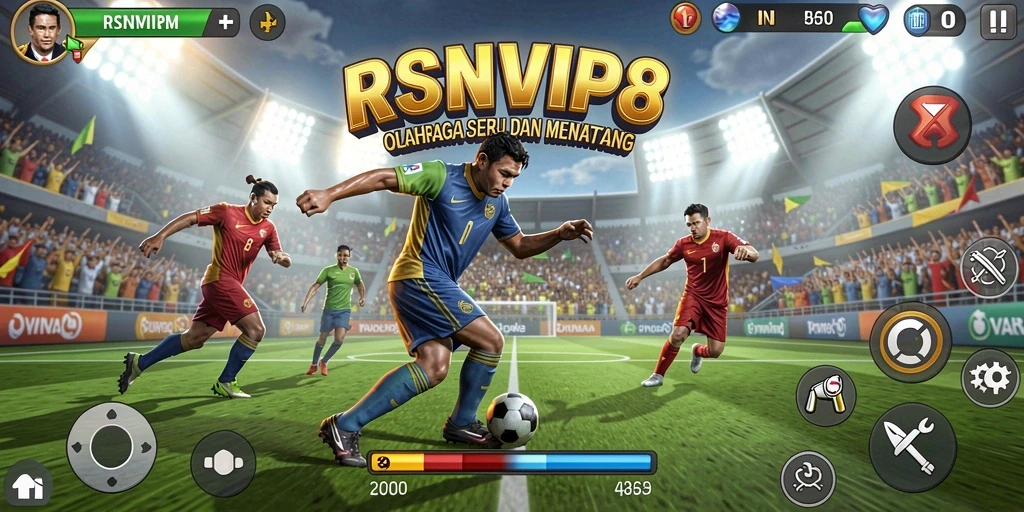 Tampilan menegangkan saat pertandingan olahraga di RSNVIP8.
