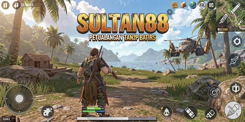 Tampilan menakjubkan dari dunia terbuka SULTAN88 dalam aksi.
